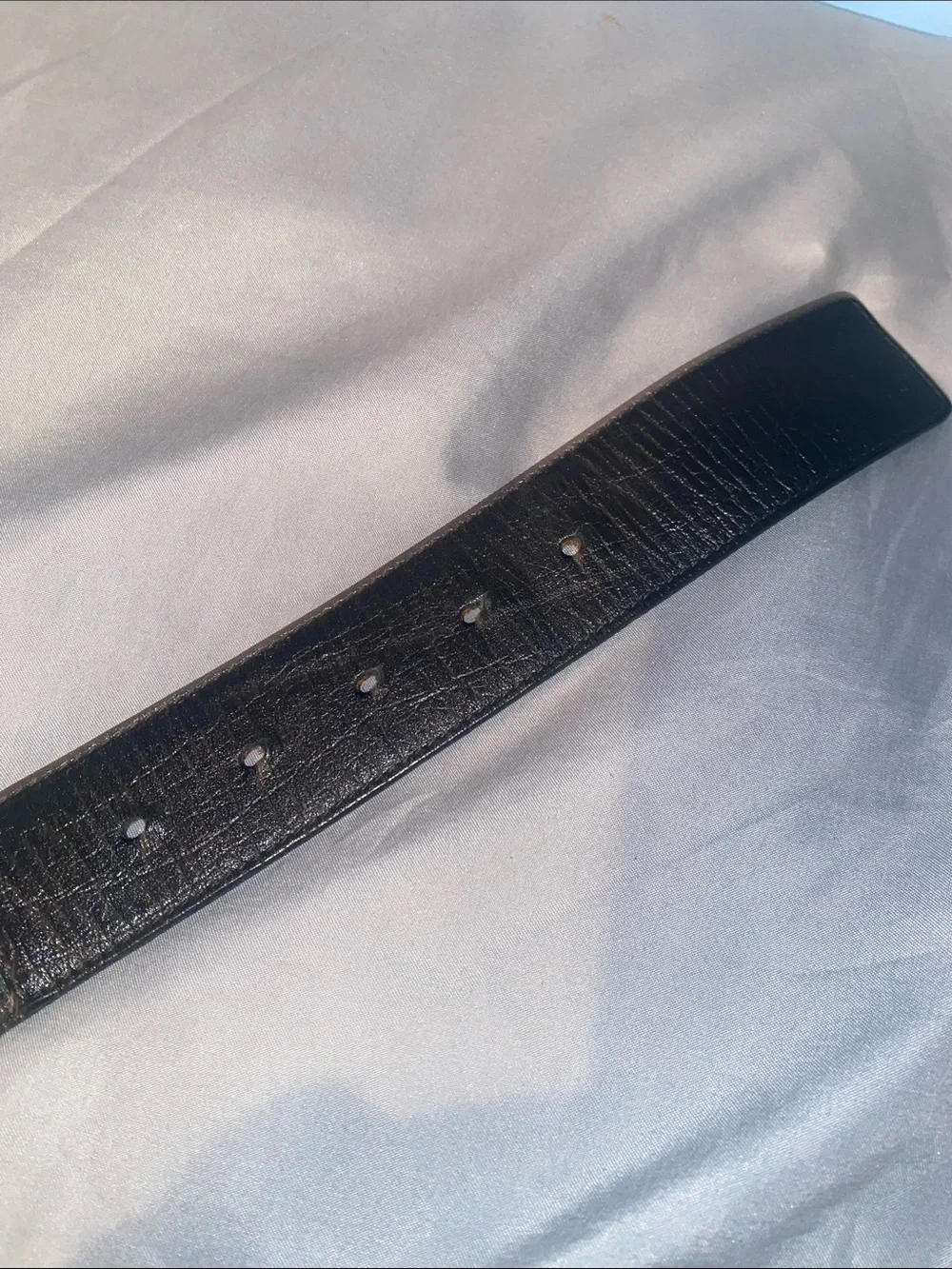 Gucci Black Leather Belt with Green & Red Web and Silver GG Buckle
